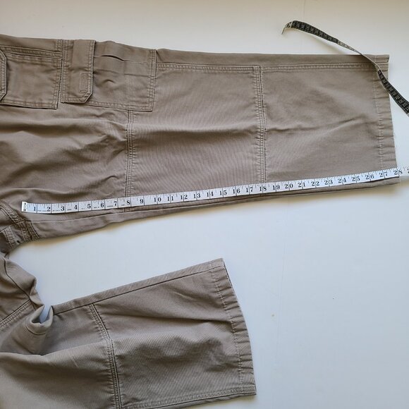 Woolrich Elite Series Tactical Pants Actual 38 x 28 Khaki Cargo Workwear Hemmed - Picture 6 of 7